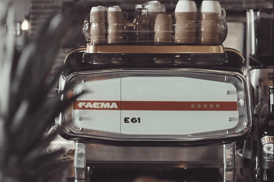Faema E61 at a bar